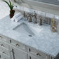 Brittany 48" Single Vanity, Urban Gray w/ 3 CM Carrara Marble Top