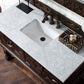 Balmoral 48" Single Vanity, Antique Walnut w/ 3 CM Carrara Marble Top