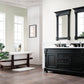 Brookfield 60" Double Vanity, Antique Black w/ 3 CM Carrara Marble Top