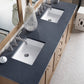 Chicago 72" Double Vanity, Whitewashed Walnut w/ 3 CM Charcoal Soapstone Quartz Top