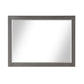 Ivy 48" Rectangular Bathroom Wood Framed Wall Mirror in Gray Pine