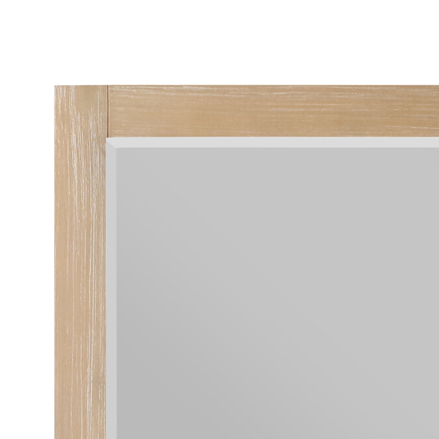 Ivy 48" Rectangular Bathroom Wood Framed Wall Mirror in Weathered Pine