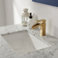 Remi 36" Single Bathroom Vanity Set in Royal Blue and Carrara White Marble Countertop without Mirror