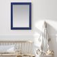 Maribella 28" Rectangular Bathroom Wood Framed Wall Mirror in Jewelry Blue