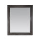Maribella 28" Rectangular Bathroom Wood Framed Wall Mirror in Rust Black