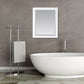 Maribella 28" Rectangular Bathroom Wood Framed Wall Mirror in White