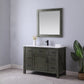 Maribella 48" Single Bathroom Vanity Set in Rust Black and Carrara White Marble Countertop without Mirror