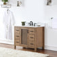 Hadiya 42" Single Bathroom Vanity Set in Brown Pine
