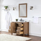 Hadiya 42" Single Bathroom Vanity Set in Brown Pine