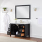 Hadiya 48" Single Bathroom Vanity Set in Black Oak