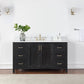 Hadiya 60" Single Bathroom Vanity Set in Black Oak
