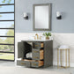 Monna 36" Single Bathroom Vanity Set in Gray Pine