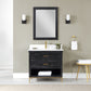 Kesia 36" Single Bathroom Vanity Set in Black Oak