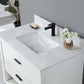 Kesia 36" Single Bathroom Vanity Set in White