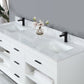 Kesia 72" Double Bathroom Vanity Set in White