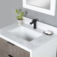 Dione 30" Single Bathroom Vanity in Classical Gray with Carrara White Composite Stone Countertop with Mirror