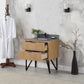 Helios 30" Single Bathroom Vanity in Weathered Pine with Carrara White Composite Stone Countertop without Mirror