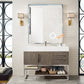 Columbia 48" Single Vanity, Ash Gray w/ Glossy White Composite Stone Top