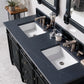 Brittany 60" Double Vanity, Black Onyx w/ 3 CM Charcoal Soapstone Quartz Top