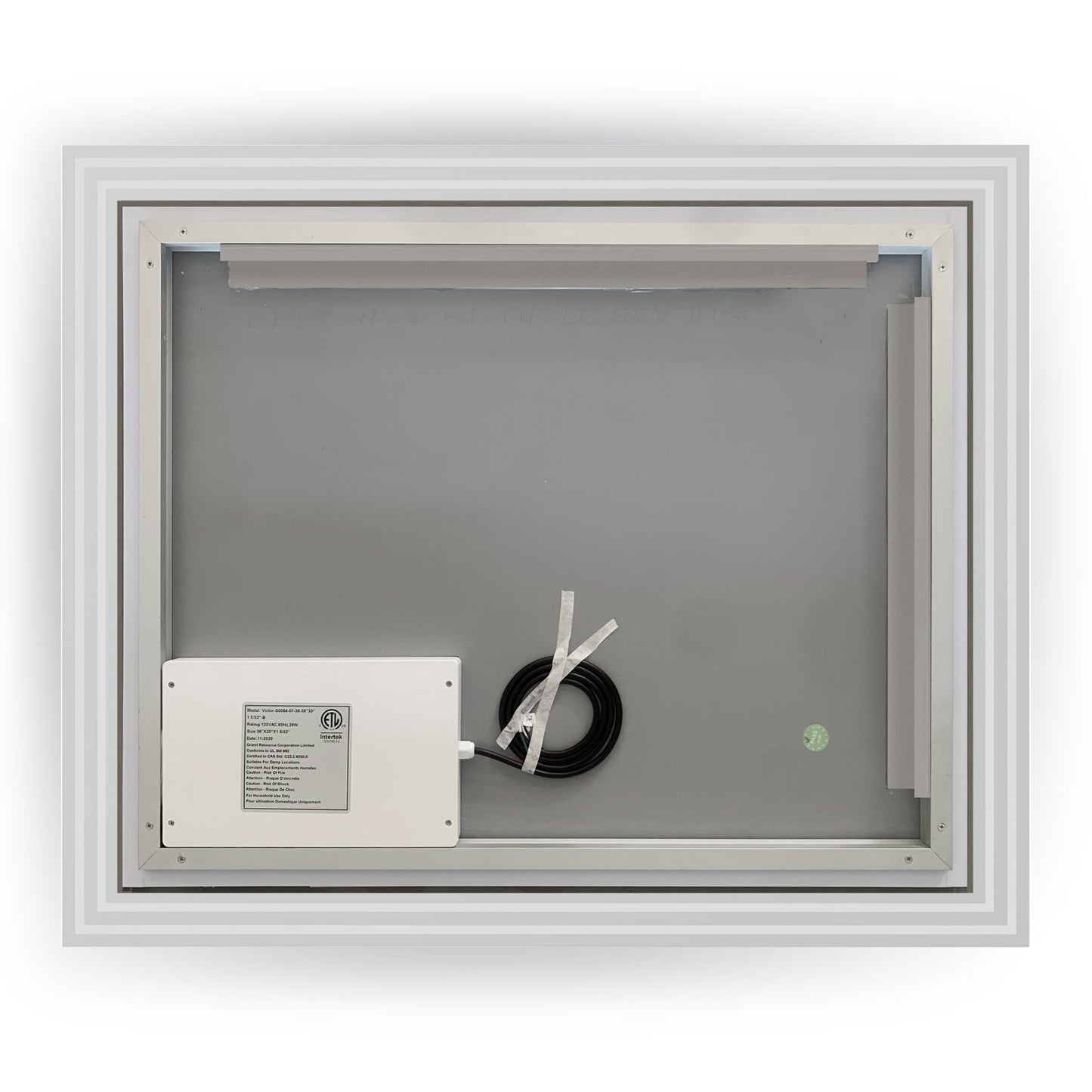 Livorno 36” Rectangle Frameless Modern LED Bathroom Vanity Mirror