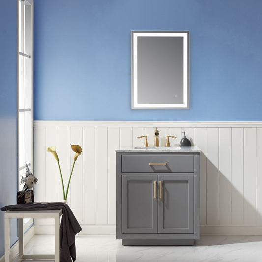 Genova 24” Rectangle Frameless Modern LED Bathroom Vanity Mirror