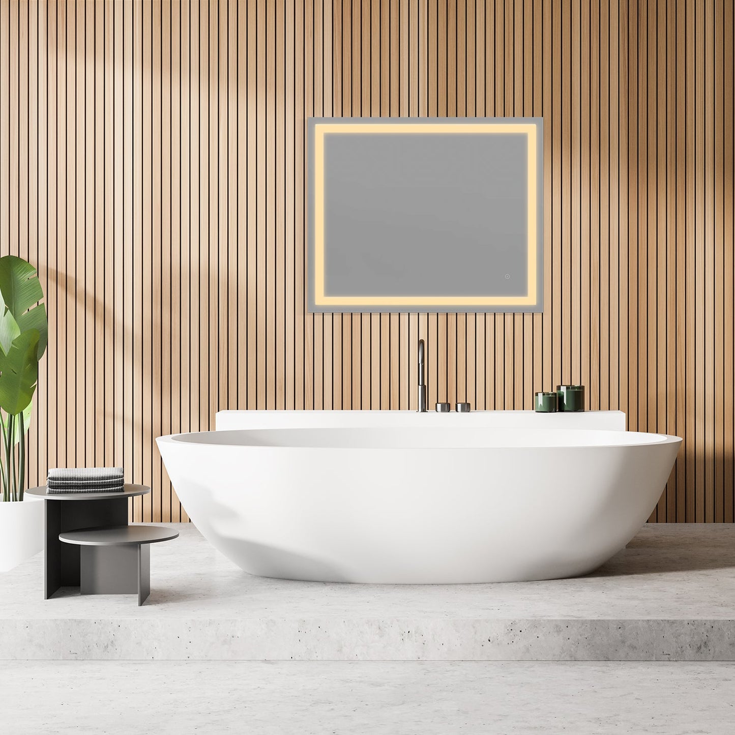 Genova 36” Rectangle Frameless Modern LED Bathroom Vanity Mirror