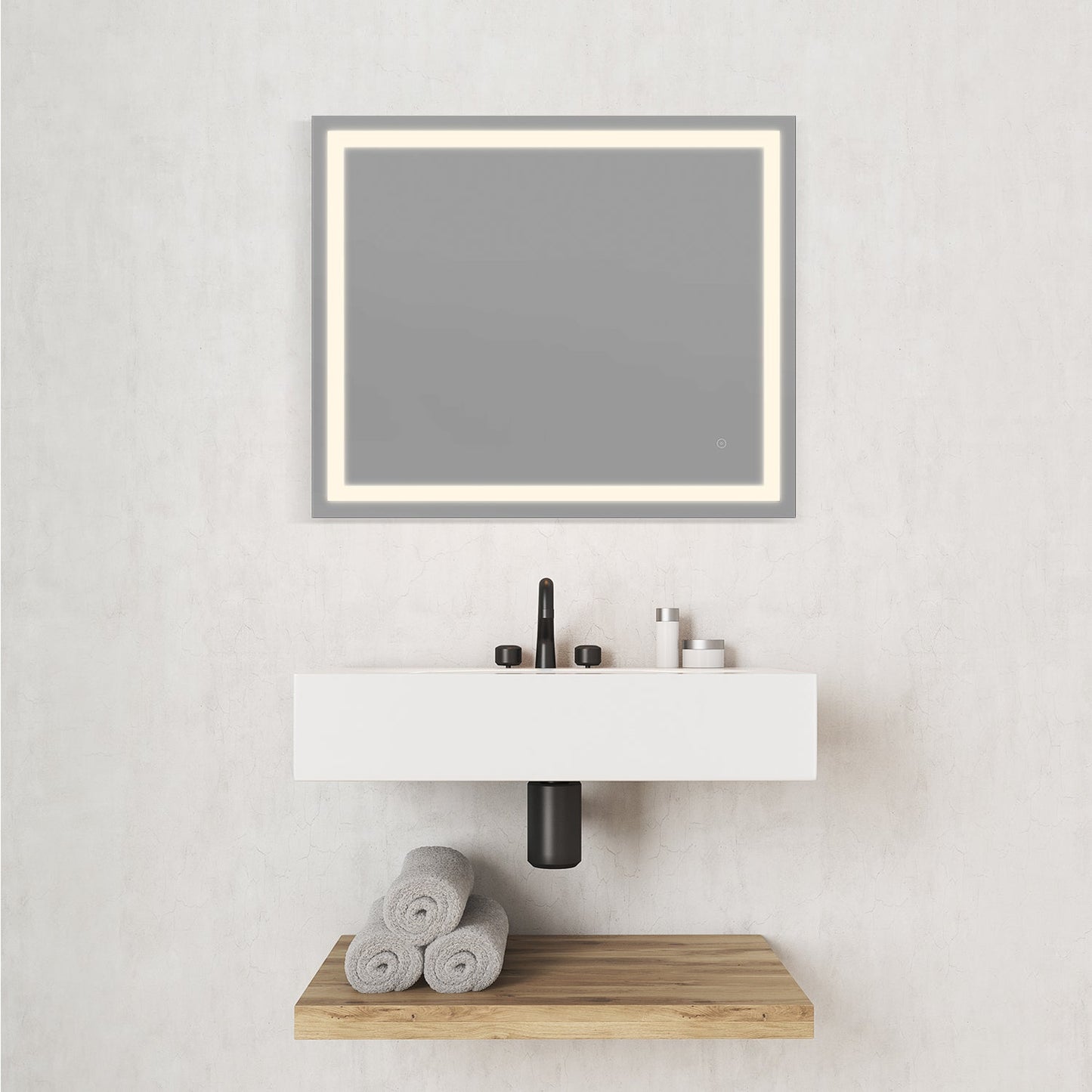 Genova 36” Rectangle Frameless Modern LED Bathroom Vanity Mirror