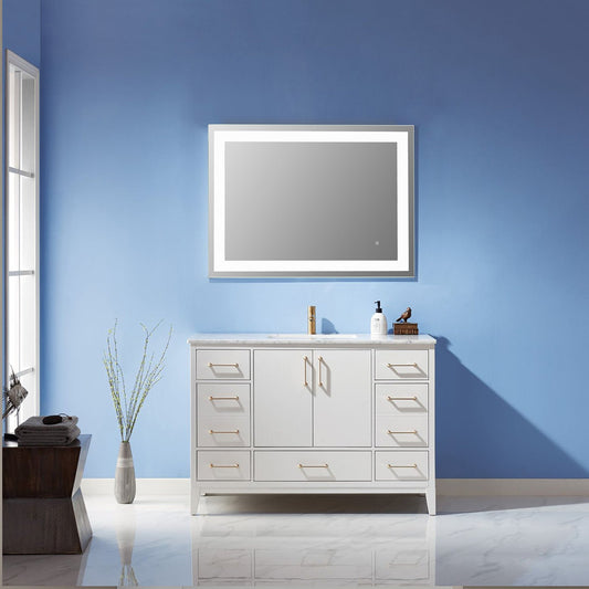 Genova 40” Rectangle Frameless Modern LED Bathroom Vanity Mirror