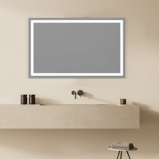 Genova 48” Rectangle Frameless Modern LED Bathroom Vanity Mirror
