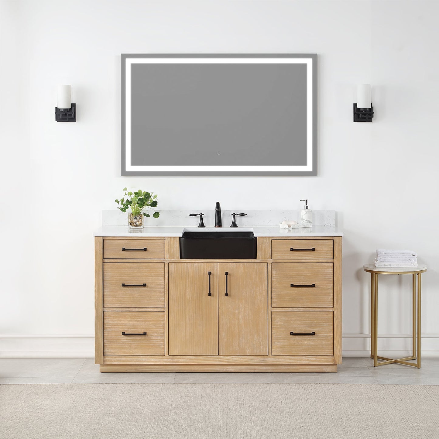 Genova 48” Rectangle Frameless Modern LED Bathroom Vanity Mirror