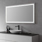 Genova 60” Rectangle Frameless Modern Bathroom/Vanity LED Lighted Wall Mirror
