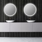 Dimora Round 32" Frameless Modern Bathroom/Vanity LED Lighted Wall Mirror
