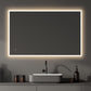 Cassano Rectangle 48" Frameless Modern Bathroom/Vanity LED Lighted Wall Mirror