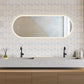 Borgo Oval
 60" Frameless Modern Bathroom/Vanity LED Lighted Wall Mirror