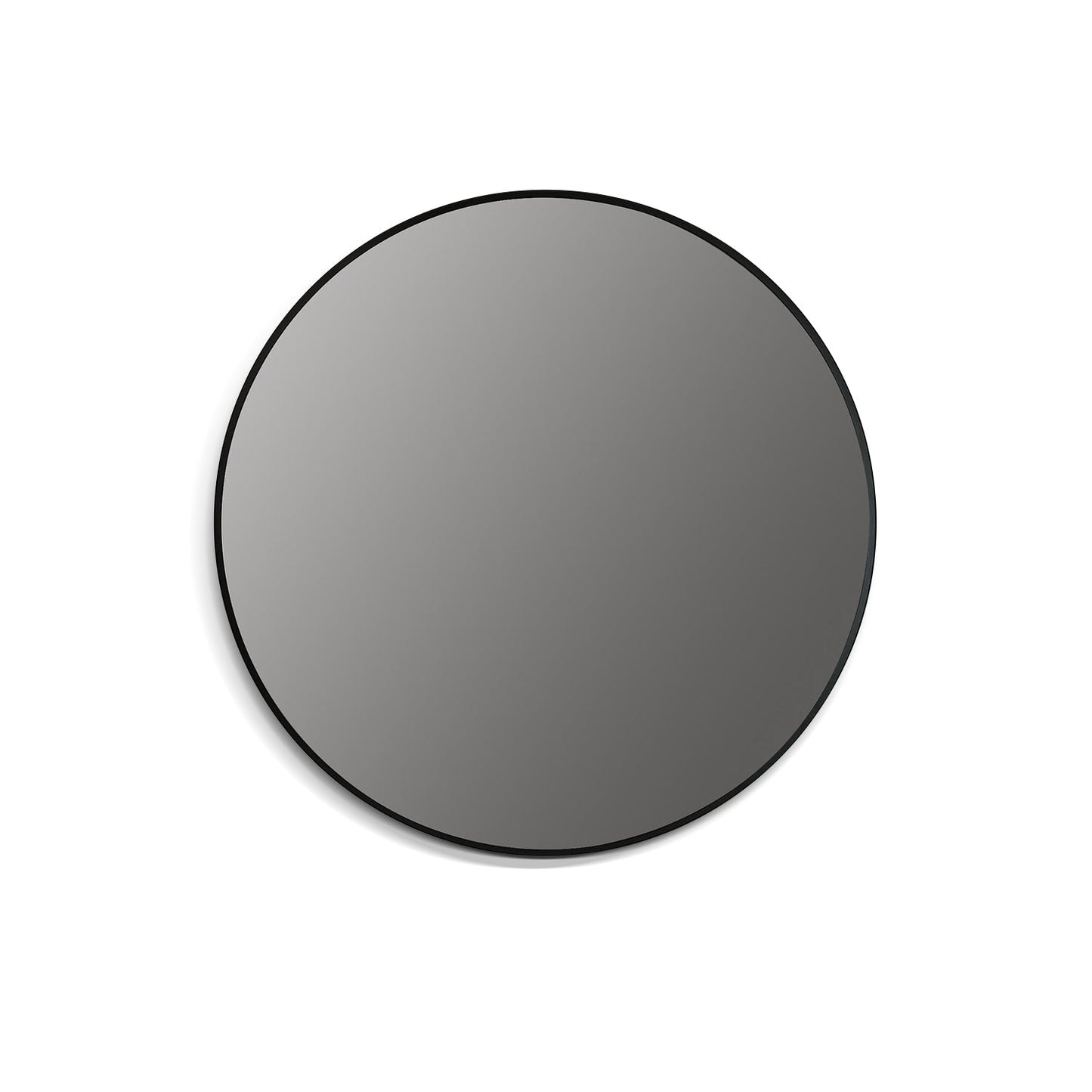 Liceo 30" Circle Bathroom/Vanity Matt Black Aluminum Framed Wall Mirror