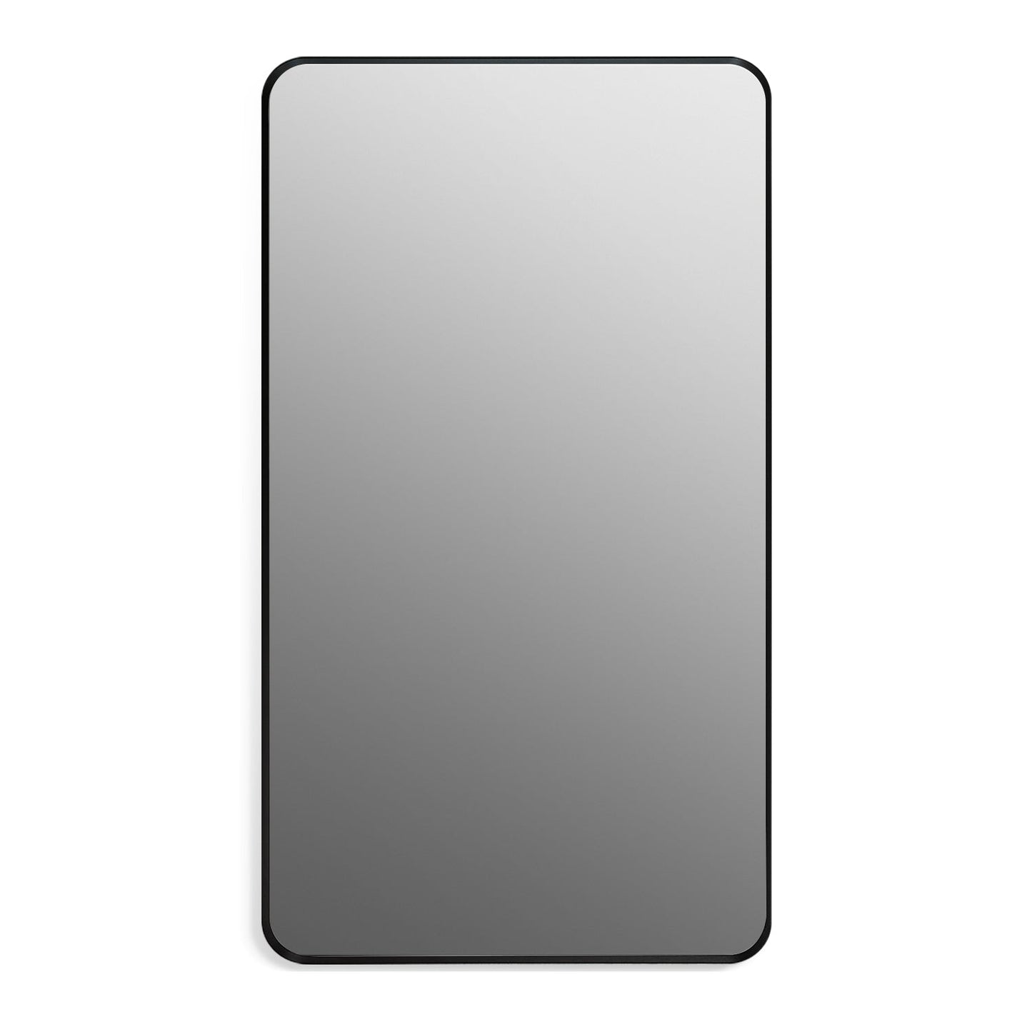 Nettuno 18" Rectangle Bathroom/Vanity Matt Black Aluminum Framed Wall Mirror