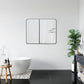 Nettuno 36" Rectangle Bathroom/Vanity Matt Black Aluminum Framed Wall Mirror