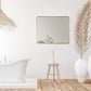 Nettuno 36" Rectangle Bathroom/Vanity Brushed Gold Aluminum Framed Wall Mirror