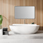 Nettuno 48" Rectangle Bathroom/Vanity Matt Black Aluminum Framed Wall Mirror