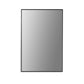 Sassi 24" Rectangle Bathroom/Vanity Matt Black Aluminum Framed Wall Mirror