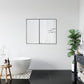Sassi 36" Rectangle Bathroom/Vanity Matt Black Aluminum Framed Wall Mirror