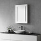 Catola Rectangle 24" Frameless Surface-Mount/Recessed LED Lighted Bathroom Medicine Cabinet