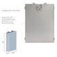 Carsoli Rectangle 24" Frameless Surface-Mount/Recessed LED Lighted Bathroom Medicine Cabinet