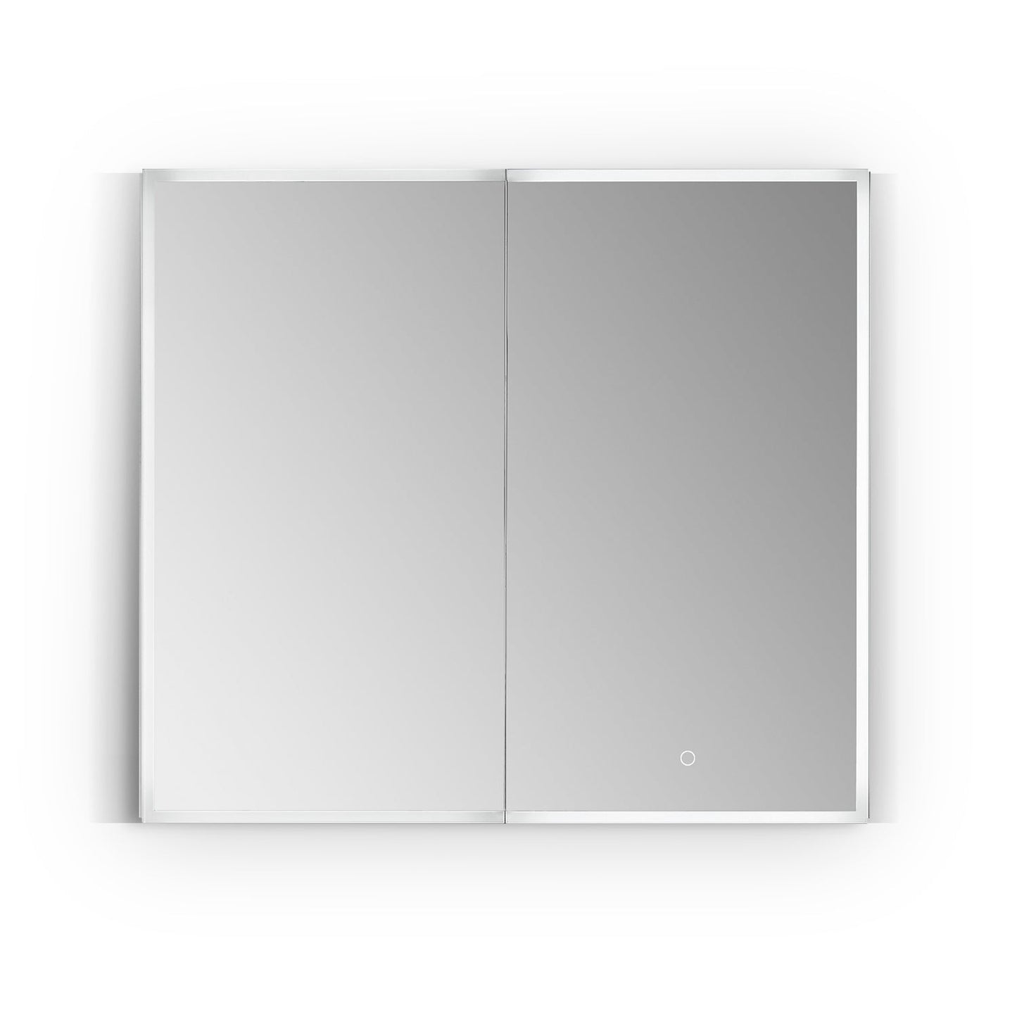 Carsoli Rectangle 36" Frameless Surface-Mount/Recessed LED Lighted Bathroom Medicine Cabinet