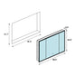 Carsoli Rectangle 48" Frameless Surface-Mount/Recessed LED Lighted Bathroom Medicine Cabinet