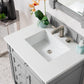 Brittany 30" Single Vanity, Urban Gray, w/ 3 CM White Zeus Quartz Top