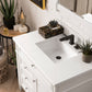 Brittany 36" Single Vanity, Bright White w/ 3 CM White Zeus Quartz Top