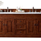 Brookfield 72" Double Vanity, Warm Cherry w/ 3 CM Carrara MarbleTop