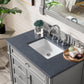 Brittany 36" Single Vanity, Urban Gray w/ 3 CM Charcoal Soapstone Quartz Top