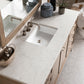 Chicago 60" Single Vanity, Whitewashed Walnut w/ 3 CM Eternal Jasmine Pearl Quartz Top